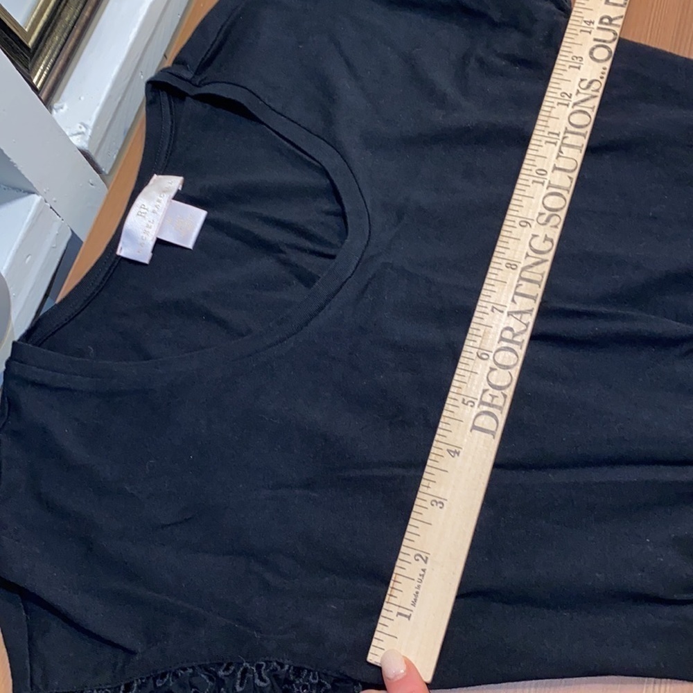 Rachel Parcell Black Eyelet Ruffle Dress Teared Layer Women’s XS - Picture 12 of 13